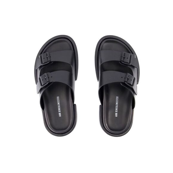 Block Henri Sandals - Ann Demeulemeester - Black - Leather - Picture 3 of 4
